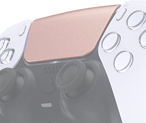 eXtremeRate Touchpad Cover per ps5 Controller,Pulsante Touchpad Pezzo Ricambio per ps5 Joystick BDM 010/020/030/040/050-Rosa Oro
