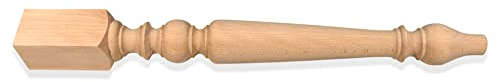 Ignatius Lot de 4 pieds de table en bois de peuplier Hauteur 760 mm Diamètre 75 mm