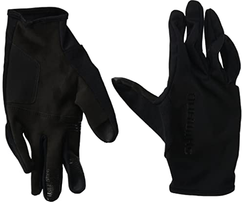 SHIMANO Unisex Windschutz Race Handschuh, Schwarz, Größe M