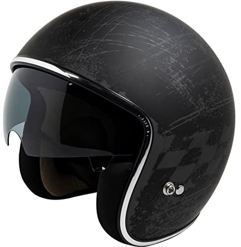 IXS 77 2.5 Jethelm, schwarz matt/grau, XL