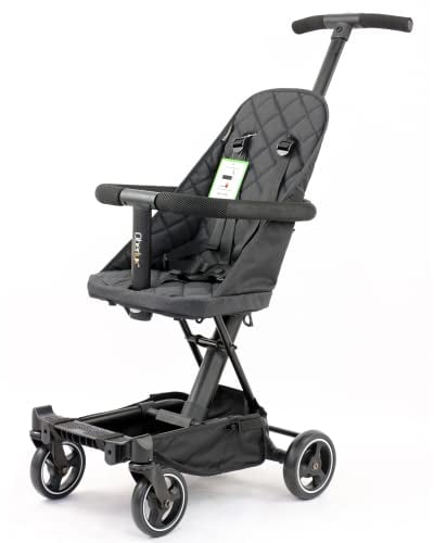 OBERLUX Convertible 3 in 1 Baby Stroller | Pushchair Rider, Lightweight, Foldable & Compact Travel Baby Buggy, 6 Months+ (Black), 6.5 kilograms