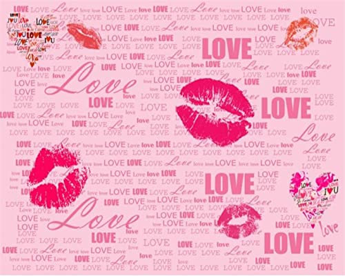 BOVZOX 3D Wallpaper for Boys Bedroom Pink&Lips Size:W250CMxH175CM Children's Room