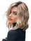 Kurze blonde Perücken,natürliche gewellte Perücken,schulterlange Bob-Perücken,kurze Perücke,natürliche,hitzebeständige,synthetische Perücken,geeignet für den täglichen Gebrauch von Mädchen