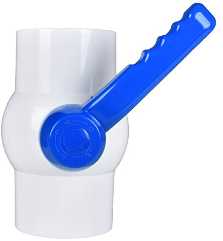 PVC-Kugelhahn, 7,6 cm (3 Zoll), Absperr-PVC-Kugelhahn-Stecknuss mit verbessertem Griff für SCH40-PVC-Rohr, geeignet für Schwimmbad, Wasserprojekt und Bewässerungssystem, bewertet bei 150 PSI
