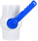 PVC-Kugelhahn, 7,6 cm (3 Zoll), Absperr-PVC-Kugelhahn-Stecknuss mit verbessertem Griff für SCH40-PVC-Rohr, geeignet für Schwimmbad, Wasserprojekt und Bewässerungssystem, bewertet bei 150 PSI