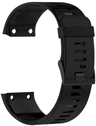 Armband Kompatibel mit Garmin Forerunner 35 Armband - Sport Silikon Uhrenarmband Replacement Wechselarmband Ersatzarmband für Garmin Forerunner 35/30 (Schwarz)