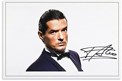 Star FALCO Signiertes Poster - Dekorative Leinwand Wandkunst für Wohnzimmer und Schlafzimmer - Moderne Familienzimmer Dekoration 12x18inch (30x45cm)