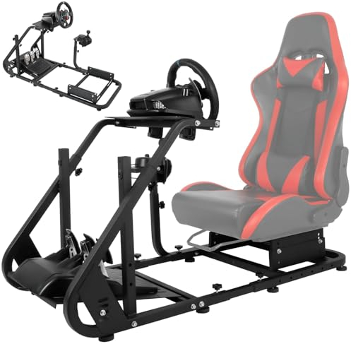 Dardoo Rennsimulator Cockpit für Logitech&Thrustmaster Lenkrad ohne Racing Wheel und Pedale