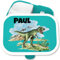 Kinder Campus für Mepal - Brotdose Dino Vesperbox Dinosaurier Jausenbox Dinos I Dinosaurus I Saurier - 750 ml - Türkis - t-rex lunchbox personalisierte t rex schulkinder geschenke