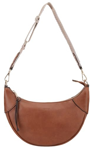 VX VONXURY Handtasche Damen Klein, Vegan Leder Halbmond Schultertasche Umhängetasche Crossbody Bag mit 2 Verstellbaren Riemen