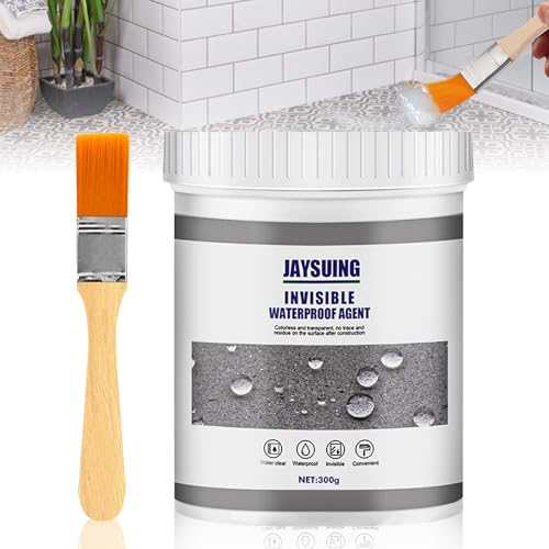 Colla Impermeabile Trasparente per Esterni, 300G Sigillante Isolante Impermeabile, Colla Esterno Impermeabile, Waterproof glue Trasparente per Bagno, Servizi Igienici, Piastrelle, Pareti, Tetto