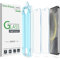 amFilm 2 Pack OneTouch Tempered Glass Screen Protector for Samsung Galaxy S24 5G, 9H Hardness with Easy Installation Kit