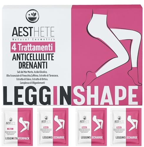 Pantaloni Drenanti Anticellulite Donna Gambe E Glutei | Trattamento Naturale In 4 Sedute | Set Monouso Pronto All'Uso | Alternativa Comoda A Bende Saline E Bendaggi Drenanti Bye AESTHETE