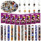82 Pcs Mitgebsel Kindergeburtstag, Wizard Party Mitgebsel Spielzeug Geburtstagsdeko 12 Schnapparmband Kinder 10 Schlüsselschnalle 50 Aufkleber 10 Geburtstagstüten Geburtstag Deko Zubehör Gadget