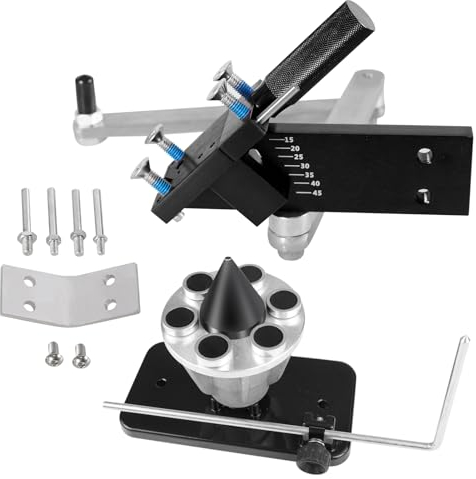 BHB Adjustable 15°- 45°Lawn Mower Blade Sharpener Replace 5005 Lawn Mower Blade Balancer Magnetic Wall Mount Replace 42-047 Black