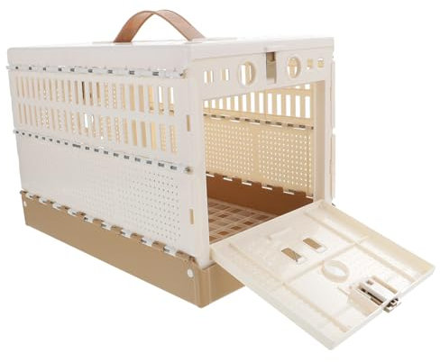 BELLIFFY Faltbarer Taubenkäfig Aus Kunststoff Domestikationskäfig Für Tauben Leichter Transportkäfig Mit Herausnehmbarem Boden Sicherer Verschluss Für Taubentraining Und Reisen