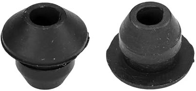 cyclingcolors 2x Passe cloison universel pour durite passage Ø5mm en caoutchouc noir Gaine Câble Tuyau Flexible Tondeuse Tracteur Débroussailleuse Bouchon Carburant, Ø9mm 1 trou