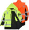 RODOPI Softshell Winter Warnschutzjacke Canada-PRO - Wasserdichte Winter-Arbeitsjacke mit dickem Baumwollfutter - Für Herren & Damen, Gr. S-XXXL - EN ISO 20471:2013, Reflektierende Streifen