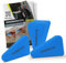 FUGENECK® - Profi Fugenabzieher - einzigartiges Design mit speziellen Überkanten - 3 Verschiedene Fugengrößen - Acryl und Silikon Werkzeug aus Deutschland (6 Stück Blau)