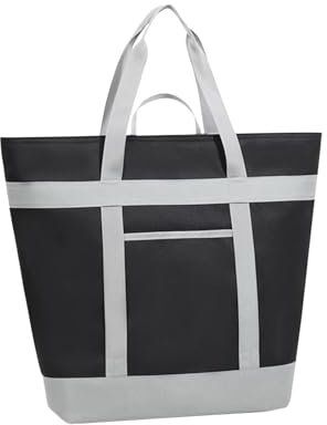 Cooler Bag, Insulated Picnic Tote, Foldable Lunch Box, Lightweight Build, Multi-Use Design, 52x20x42cm/20.47x7.87x16.54 Inches, For Camping, Travel