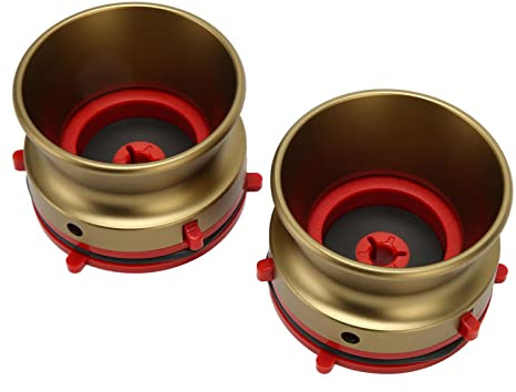 Naroote NAB-Nava-Adapter, Metallgriff, Lockiger Polierter 10-Zoll-Opener 1-Paar für B67 für Rollen-zu Roll-Tonband-Rekorder (Antike Messing)