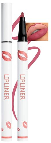 Erinde Wasserfester Lipliner Matte, Waterproof Lip Marker, Long Lasting Lip Pencil, Highly Permanented Lippenkonturenstifte, Natürlicher Smooth Lippenstift #13