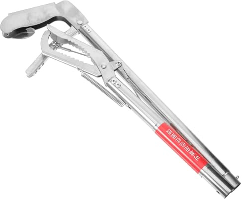 VERDANVERSE Pinza in Acciaio Inossidabile per Granchi e Design Antiscivolo Punta Scanalata Strumento Leggero e Resistente per Cattura Facile di Crostacei e Pesci