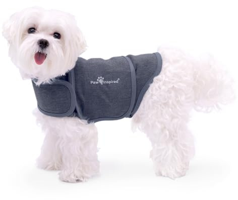 Paw Inspired Chaleco de ansiedad para perros, chaqueta de trueno con peso calmante para perros, chaleco de compresión calmante para tormentas eléctricas, fuegos artificiales, viajes, ansiedad por