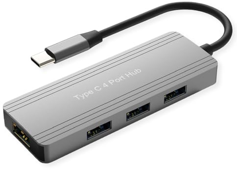 VALUE USB 3.2 Gen 1 Hub, 4fach, USB-C Anschlusskabel