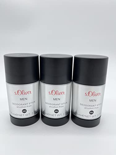 s.Oliver MEN Deodorant Stick 3 x 75 ml / 225 ml