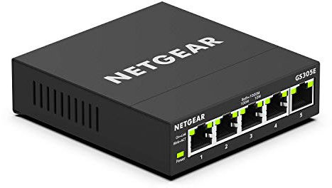 Switch Gigabit Ethernet Plus a 5 porte NETGEAR (GS305E)