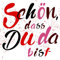 20 Servietten Schön, dass du da bist red/black zum Geburtstag, zur Taufe und Hochzeit 33x33cm