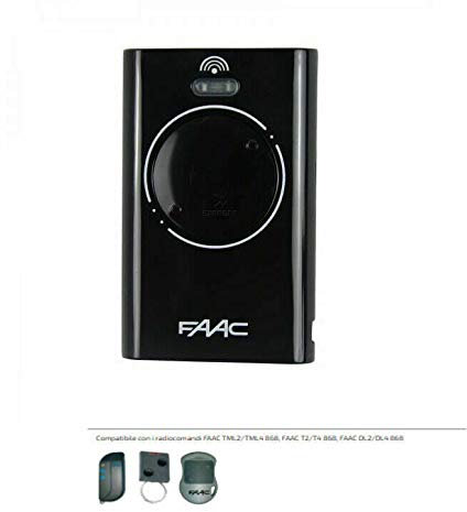 TELECOMANDO TRASMETTITORE FAAC XT XT2868SLH 2 868 MASTER ORIGINALE 7870091 NERO
