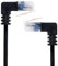 CY Ultraflaches Cat6 RJ45-Ethernetkabel,90 Grad nach Oben abgewinkelt 25cm für Laptop Router TV Box