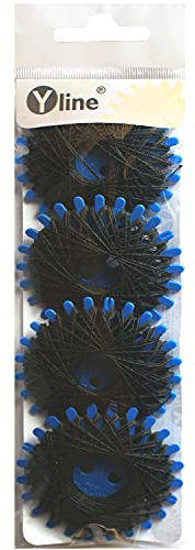 Yline - 4 Sterne a. 20 m Sternzwirn Baumwolle, Sternchenzwirn Stern - Zwirn, 2850-14 (anthrazit)