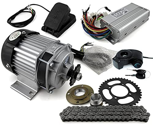 L-faster 48 V 500 W Dreirad-Fahrrad-Elektromotor-Kit mit bürstenlosem Getriebe-Reduziermotor und Fußpedal-Beschleunigungs-Motorradkette
