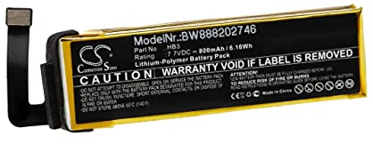 vhbw Akku kompatibel mit DJI Osmo Pocket, Pocket 2, Pocket II Kamera Digicam DSLR (800mAh, 7,7V, Li-Polymer)