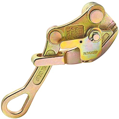 Luomorgo 2 Ton Cable Grip Puller Wire Grip Rope Jaw Cable Puller Tool for Wire Rope, Pulling 4409 Lbs