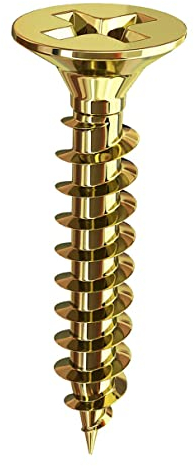 M3 verzinkte Kreuzschlitzschrauben für Holz, selbstschneidende Senkkopfschrauben, kleine Schrauben für Holz, geeignet für Möbel, Holzbearbeitung, manuelle Heimwerker. M3 x 35 mm, 80 Stück und