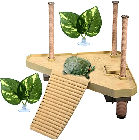 ATB-GIFT Turtle Dock Floating, Reptilien schwimmende Plattform, Reptile Turtle Frog Floating Platform für kleine Reptilien-Froschschildkröten(Size:M)
