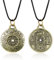 Feng Shui Geldkette Halskette, Die Eigenschaften von Feng Shui Geld Amulett, Halskette mit Anhänger Vintage-Geschenkschmuck Die Eigenschaften von Glücksmünze Halskette für Männer Frau Halskette 2pcs