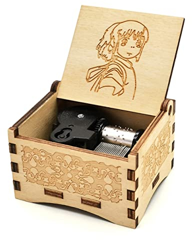 Spirited music box away, Spirited merchandise Gifts, Wooden Clockwork Driven, Play the tune Always With Me (Spiraway)