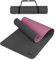 ALPIDEX Yogamatte rutschfest 190 x 61 x 0.6 cm | 190 x 90 x 0.6 cm E-Book Phthalatfreie Fitness TPE Matte Gymnastik Turnen Pilates Sport Yoga Trainingsmatte, Grey/Pink, 190 x 90 x 0.6 cm