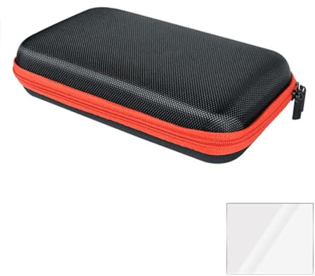 Glimetal Powkiddy RGB30 Storage Bag Tempered Film, Portable Carrying Case Retro Game Console Accessories