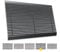Entrando Fußmatte 50x80 cm – mit Bürstenstruktur, wetterfest & robust – für Design-Flur, Co-Working & Eingang – Schmutzfangmatte Polypropylenprofil - Schwarz-Leicht Grau
