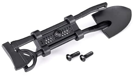 Schaufel, Axt (Schwarz) mit Zubehörhalterung 8122-BLK