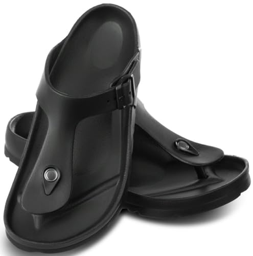 Aqua Speed Monaco Zehentrenner | EVA-Badesandalen für Damen & Herren | Duo Density Komfort trifft Style