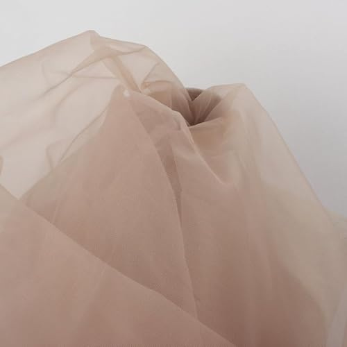 Power-Korsett-Netzstoff, nicht dehnbares Netzgewebe für transparente Korsettbasis, Couture-Kleid, Hochzeit, Ballkleid, vorgeschnitten, 4,5 m lang, 152,4 cm breit, Nude, 4,5 m vorgeschnitten)