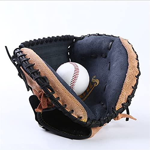 MOEENS Baseball Handschuhe,PU-Leder Baseball Glove Batting Baseballhandschuhe Männer Kinder Leder rechts Baseballhandschuh Softball Schlagen Jugend Erwachsene Outdoor Sports