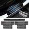 FT FUNTOR Car Door Sill Protector, 9 Carbon Fiber Car Door Sill Protectors, Scratch Resistant Door Sill Bumper Protective Film, Universal Automobile Accessories Threshold Protection Sticker (9Pcs)